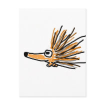 XX- Funky Porcupine Postcard