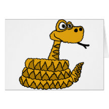 XX- Funky Rattlesnake Cartoon Cards