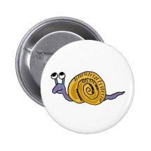 XX- Funky Snail Pinback Buttons