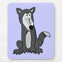 XX- Funny Goofy Grey Wolf