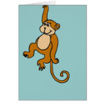 XX- Funny Hanging Monkey Cards