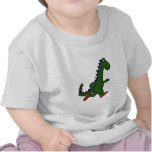 XX- Funny jogging dinosaur with Red Sneakers Tee Shirts