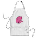 XX- Funny Pink Elephant Apron