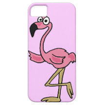 XX- Funny Pink Flamingo Cartoon