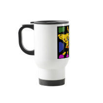 XX- Giraffe Cubist Art Coffee Mugs