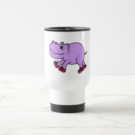 XX- Jogging Hippo Design Coffee Mug