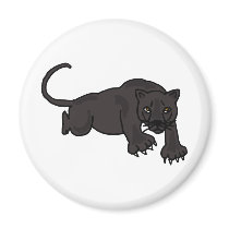 XX- Leaping Panther Fridge Magnet