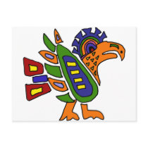 XX- Mexican Style Colourful Eagle Postcard