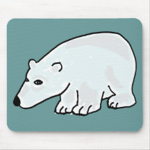 XX ours blanc génial Tapis De Souris