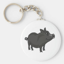 XX- Pot Bellied Pig Cartoon Keychains