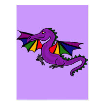 XX- Purple Dragon Postcard