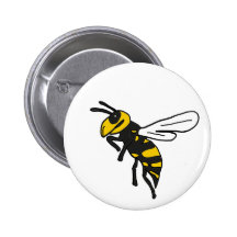 XX- Yellow Jacket Art Pinback Buttons