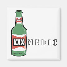 XXX Medic Beer Refrigerator Magnet