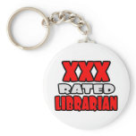 XXX Rated Librarian Keychain