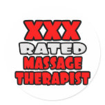 XXX Rated Massage Therapist Stickers