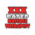 XXX Rated Massage Therapist stickers