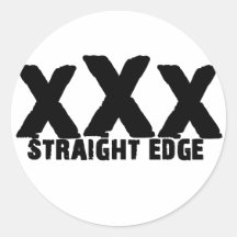 xXx Straight Edge Sticker
