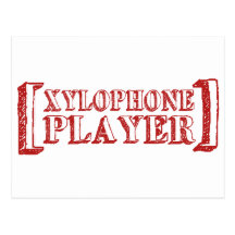 Xylophone Player Post Card