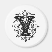 Y Decorative Letter Refrigerator Magnet