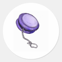 Y is for Yo-Yo Round Sticker
