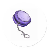 Y is for Yo-Yo Round Sticker