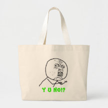 Y U no (avec le texte) Sacs En Toile