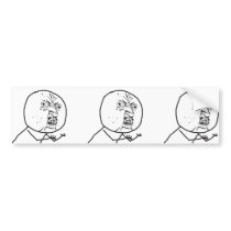 Y U NO (Original) - Bumper Sticker