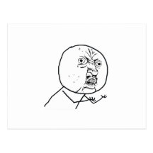 Y U NO POSTCARDS