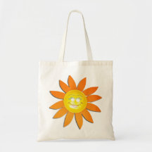 Y'a du soleil dans mes achats - sac en toile