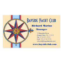 Yacht Club, Sailing Club, Marina, Nautical Shop Business Card Templates