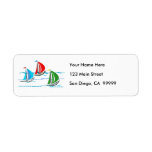Yacht Racing Trio Custom Return Address Label