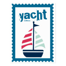 Yachting - Boating Sailing Sail Boat Post Cards