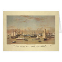 Yachts at Newport Cards