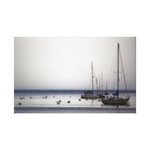 Yachts II wrapped canvas Stretched Canvas Prints