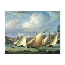 Yachts of the Cumberland Fleet starting Canvas Print