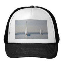 Yachts Racing In Light Airs Mesh Hat
