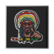 YAH MAN REFRIGERATOR MAGNETS