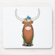 Yaks animaux d'alphabet tapis de souris