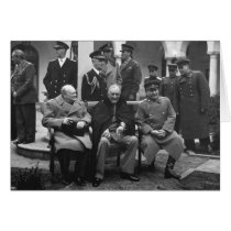 Yalta Conference Roosevelt Stalin Churchill 1945 Cards