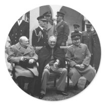 Yalta Conference Roosevelt Stalin Churchill 1945 Stickers