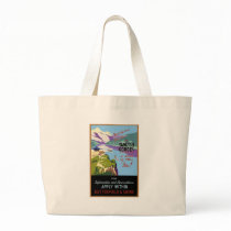Yangtsze Yangtze River Gorges Vintage Travel Art Tote Bags