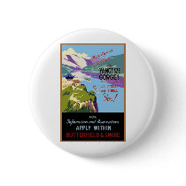 Yangtsze Yangtze River Gorges Vintage Travel Art Pin