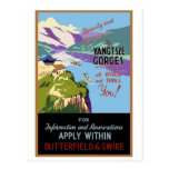 Yangtsze Yangtze River Gorges Vintage Travel Art Postcards
