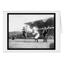 Yankees Senators Baseball Game 1909 Greeting Card