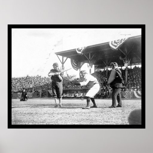 Yankees Senators Baseball Game 1909 Poster
