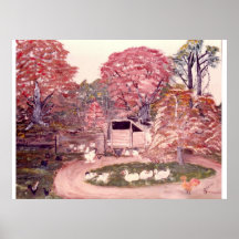 Yard at Section Valley Print