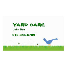 Yard Care/ Gardening Business Card