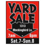 YARD SALE customizable flyer/poster