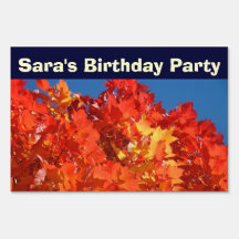 Yard Signs Custom Name Birthday Party signs