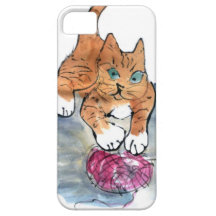Yarn Maniac - wild kitten VS Yarn iPhone 5 Case